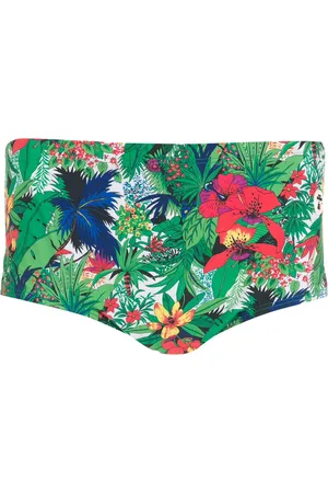 AMIR SLAMA Zwembroek met bloemenprint