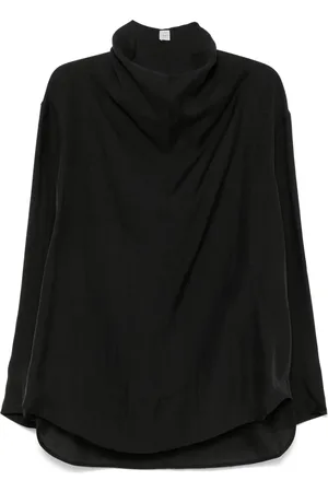 Totême Organza blouse met trechterhals