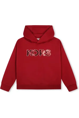 Michael Kors Jersey hoodie met pailletten logo