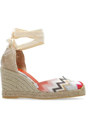 Missoni 100mm espadrilles met sleehak