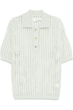 Feng Chen Wang Opengebreid poloshirt