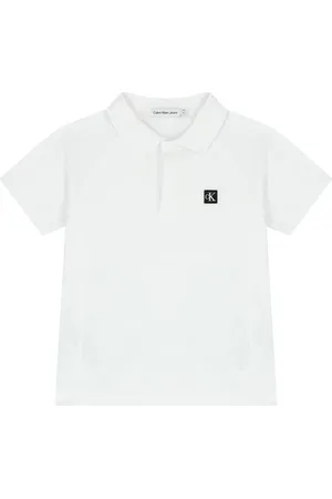 Calvin Klein Katoenen poloshirt met logopatch