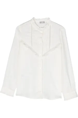 Il gufo Shirt met ruchekraag