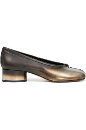 Maison Margiela Tabi leren ballerina
