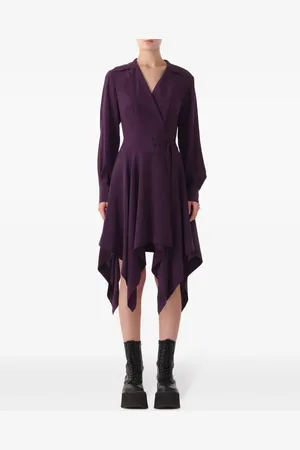 Jason Wu Zijden jurk met zakdoek afwerking