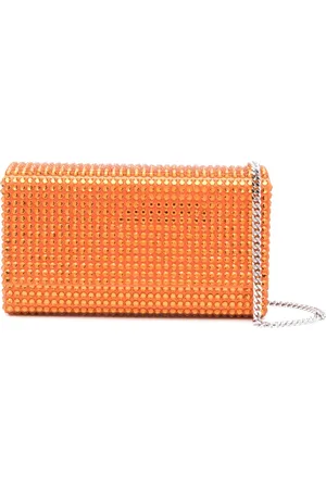 Amina Muaddi Superamini Paloma clutch met kristallen