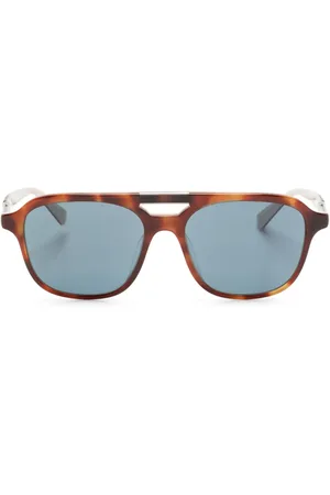 Brunello Cucinelli Zonnebril met wayfarer montuur