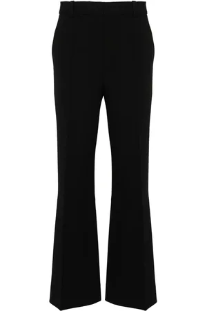Victoria Beckham Flared pantalon van katoenblend