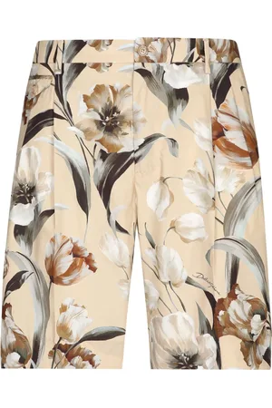 Dolce & Gabbana Zijden bermuda shorts met bloemenprint