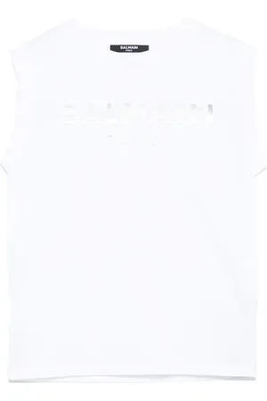 Balmain Tanktop met rubberen logoprint