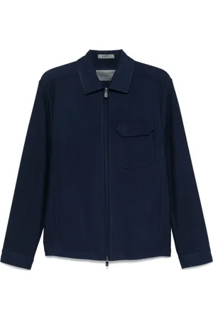 corneliani Shirtjack met textuur
