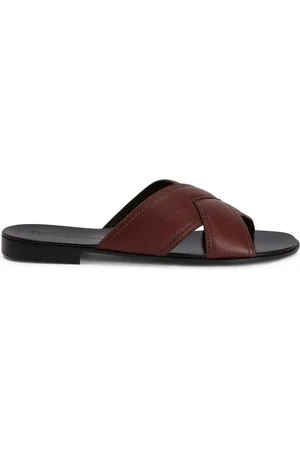 Giuseppe Zanotti Flavio leren slippers