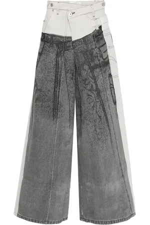 Feng Chen Wang Jeans met grafische print