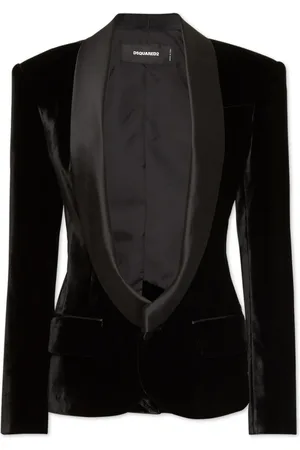 Dsquared2 Blazer met sjaalkraag en enkele rij knopen