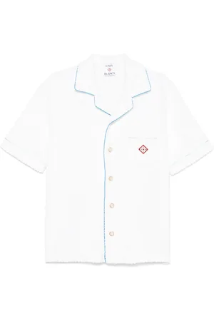 Casablanca Badstof overhemd met monogram