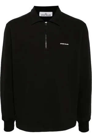 Stone Island Poloshirt met halve rits