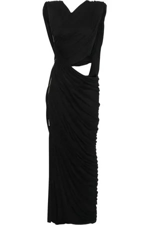 MITILIANE COUTURE Gedrapeerde avondjurk