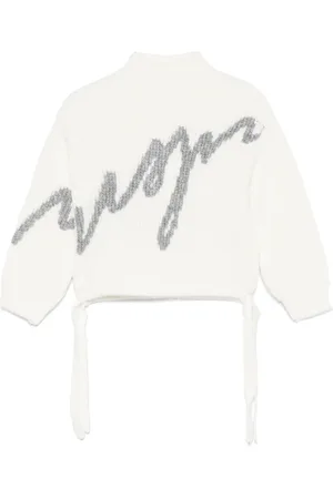 Msgm Trui met intarsia logo