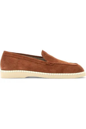 Hogan Leren loafers met logo