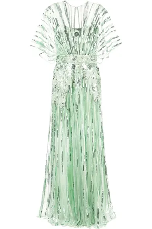 Elie saab Avondjurk met bloemenapplicatie