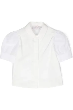 Marchesa Notte Katoenen shirt met pofmouwen