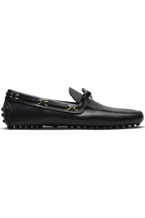 CAR SHOE Leren bootschoenen met veters