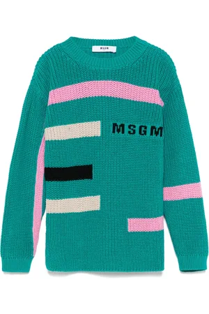 Msgm Trui met colourblocking