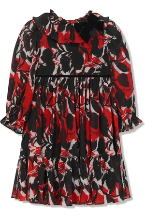PATACHOU Geplooide jurk met bloemenprint