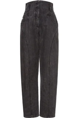 Alberta Ferretti High waist straight jeans