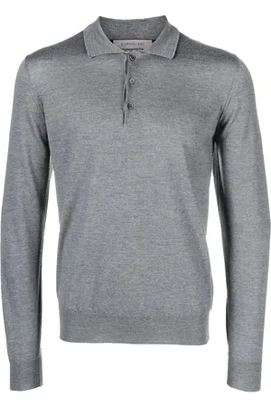 corneliani Gebreid poloshirt