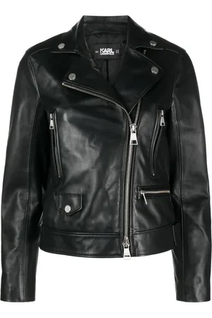 Karl Lagerfeld Leren bikerjack