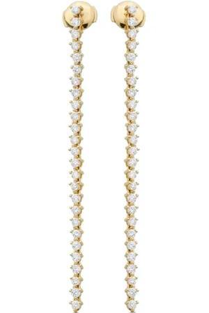 Lark & Berry 14kt geelgouden Modernist oorbel met diamant