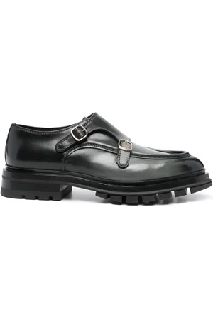 santoni Leren loafers