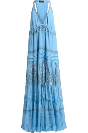 Etro Jurk met geborduurde bloemen