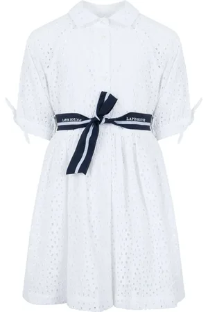 Lapin House Katoenen jurk met broderie anglaise