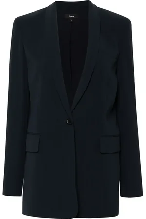 THEORY Blazer met enkele rij knopen