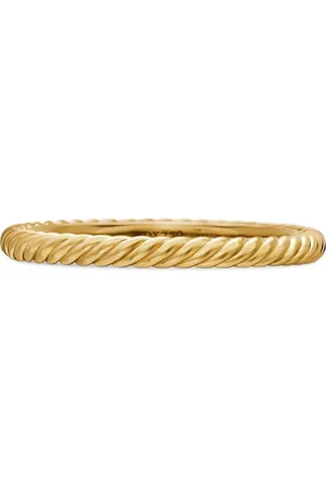 David Yurman 18kt geelgouden Cable Collectibles stack ring (2mm)