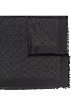 Tory Burch Sjaal met geborduurd medaillon en franje