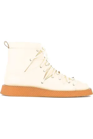 Jil Sander Leren sneakers