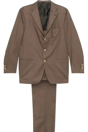 Kiton Katoenen pak