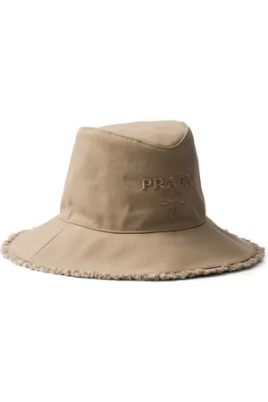 Prada Katoenen vissershoed met geborduurd logo