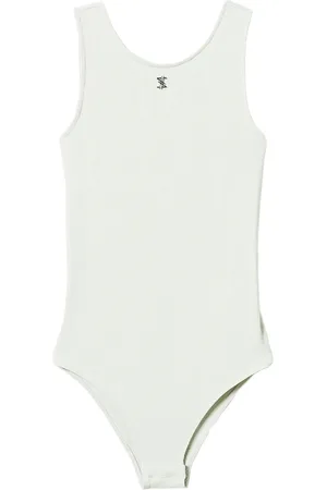 Twin-Set X Myfo geribbelde body met logoplakkaat