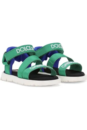 Dolce & Gabbana Bewerkte sandalen met logoprint