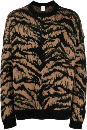 Roberto Cavalli Sweater met tijgerprint