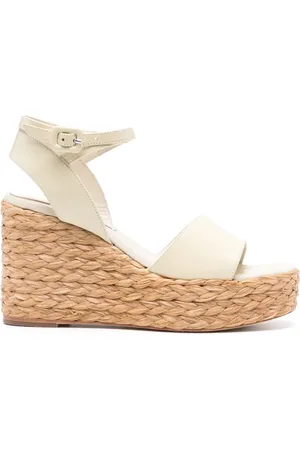 Paloma Barceló Riu 95 mm leren espadrilles