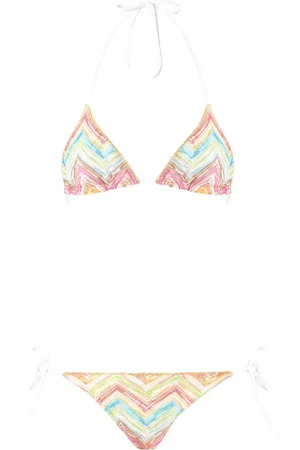 Missoni Bikini met zigzag gebreide