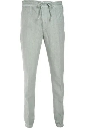 120% Lino Broek met trekkoordtaille
