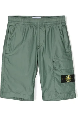 Stone Island Shorts met logopatch