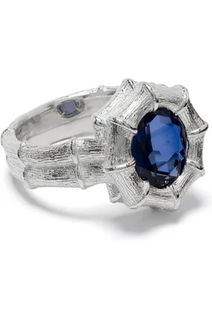 Bleue Burnham Ring met saffier