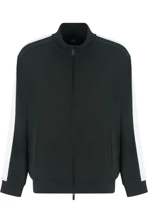 Armani Exchange Sweater met logoband en rits